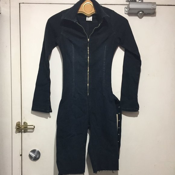 VINTAGE BIG SEVEN DENIM SHORT JUMPSUITS SIZE 36 - Picture 4 of 7